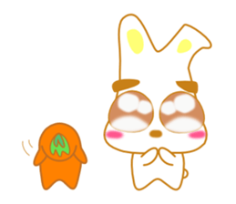 rabbi and Carrot sticker #2511090