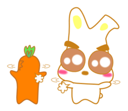 rabbi and Carrot sticker #2511093