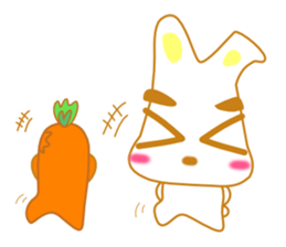 rabbi and Carrot sticker #2511095