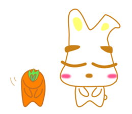 rabbi and Carrot sticker #2511096