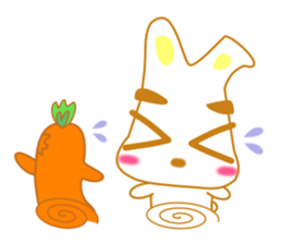 rabbi and Carrot sticker #2511103