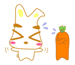 rabbi and Carrot sticker #2511105