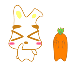 rabbi and Carrot sticker #2511110