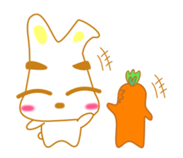 rabbi and Carrot sticker #2511113