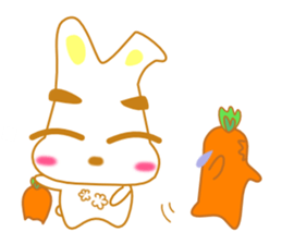 rabbi and Carrot sticker #2511115