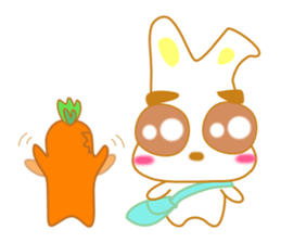 rabbi and Carrot sticker #2511117