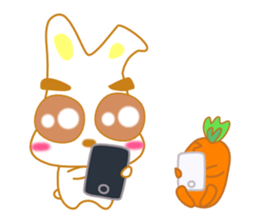 rabbi and Carrot sticker #2511120