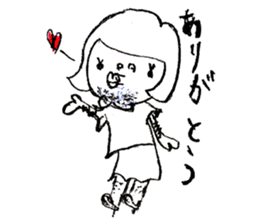 yoko's doodling sticker #2511195