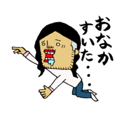 a long hair man2 sticker #2512011