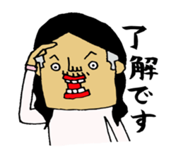 a long hair man2 sticker #2512039