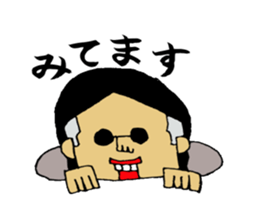 a long hair man2 sticker #2512040