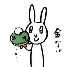 Rabbit disgusting a little sticker #2512816