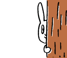 Rabbit disgusting a little sticker #2512817