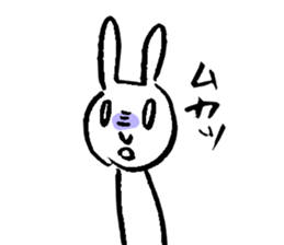 Rabbit disgusting a little sticker #2512819