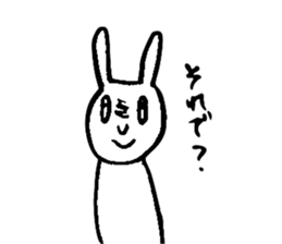 Rabbit disgusting a little sticker #2512820