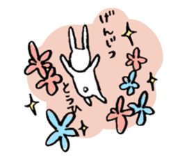 Rabbit disgusting a little sticker #2512823