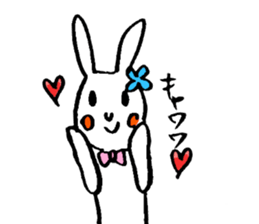 Rabbit disgusting a little sticker #2512831