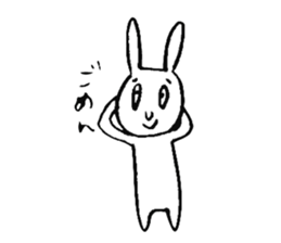 Rabbit disgusting a little sticker #2512833