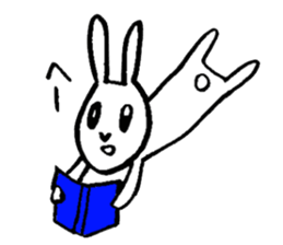 Rabbit disgusting a little sticker #2512837