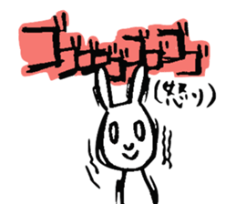 Rabbit disgusting a little sticker #2512839