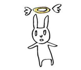 Rabbit disgusting a little sticker #2512840