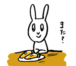 Rabbit disgusting a little sticker #2512842