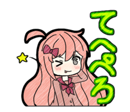 A studying girl sticker #2513887