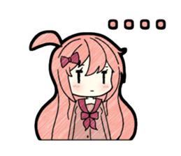 A studying girl sticker #2513892