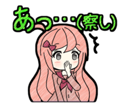 A studying girl sticker #2513894