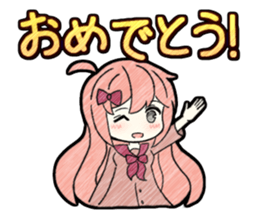 A studying girl sticker #2513895