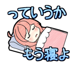 A studying girl sticker #2513898