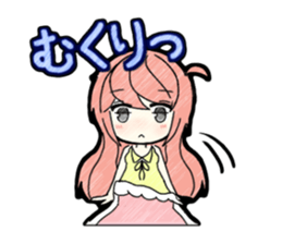 A studying girl sticker #2513899