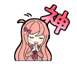 A studying girl sticker #2513900