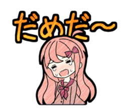 A studying girl sticker #2513901