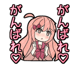 A studying girl sticker #2513904