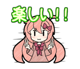 A studying girl sticker #2513907