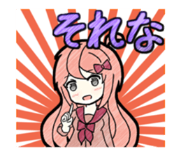 A studying girl sticker #2513914