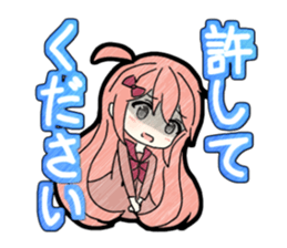 A studying girl sticker #2513917