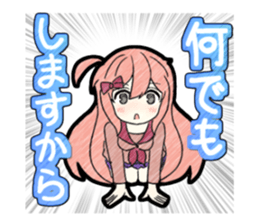 A studying girl sticker #2513918