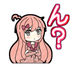 A studying girl sticker #2513919