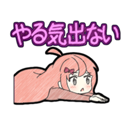 A studying girl sticker #2513924