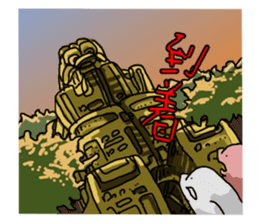 Seal-chan a ruins edition and Deka-san. sticker #2514533