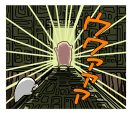 Seal-chan a ruins edition and Deka-san. sticker #2514541