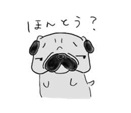 pug-dog sticker sticker #2514645