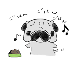 pug-dog sticker sticker #2514660