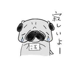 pug-dog sticker sticker #2514673