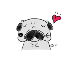 pug-dog sticker sticker #2514675