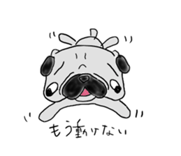 pug-dog sticker sticker #2514676