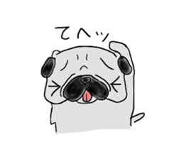pug-dog sticker sticker #2514684