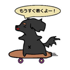 a dachshund feel easy life sticker #2514726